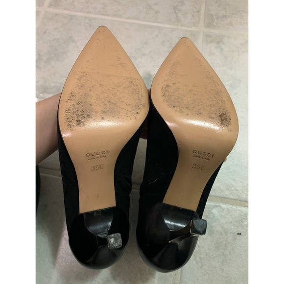 Gucci Black Suede Ankle Boots - Picture 7 of 8